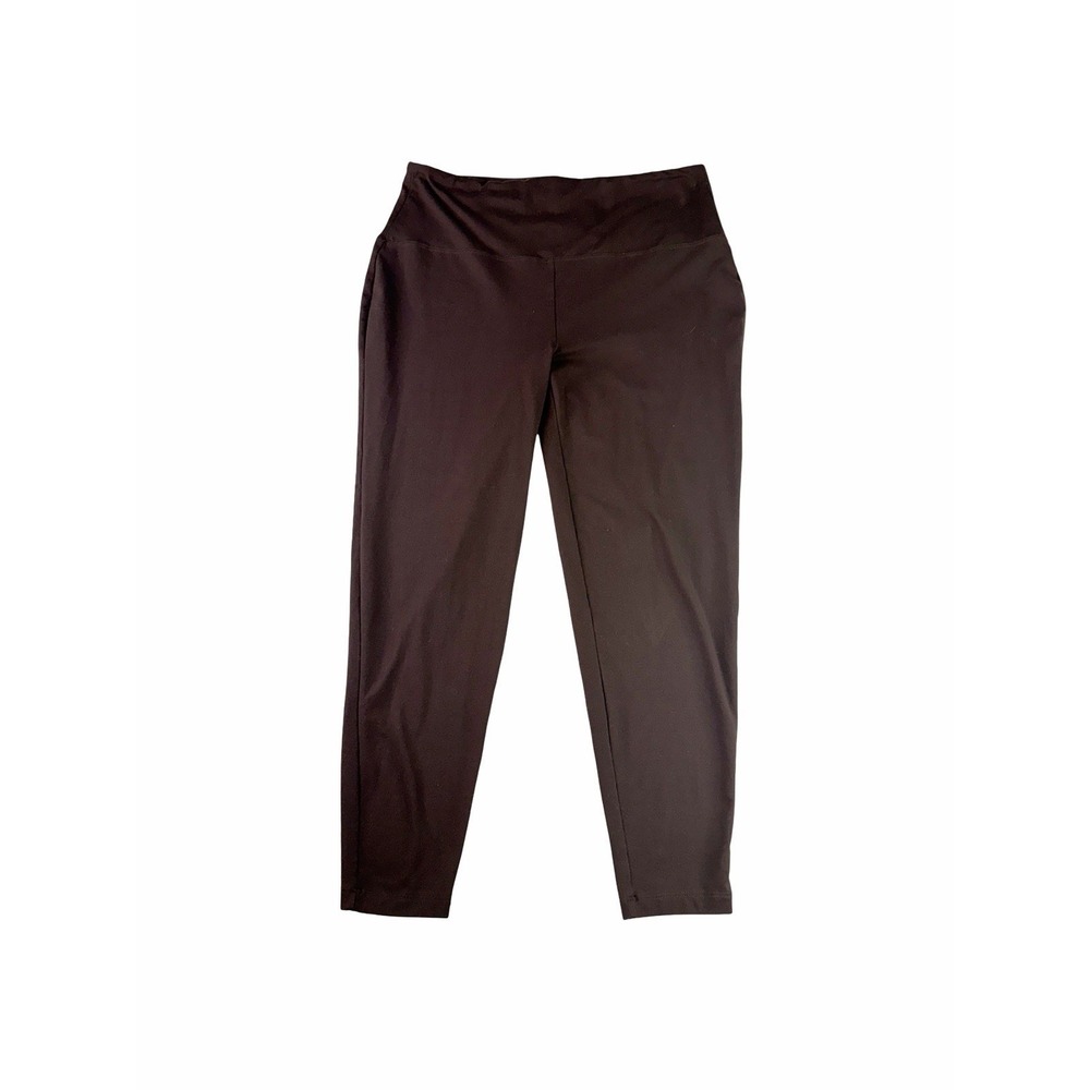 Zenana Brown Leggings Women's 2X High Rise Stretch Pull On Soft Casual Plus